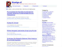 Tablet Screenshot of huelga.cl